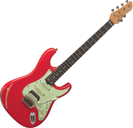 Guitare EKO Strat Aire Relic Fiesta Red