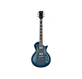Guitare LTD EC256 Bleu flammé transparent