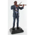 Figurine musicien violoniste en résine