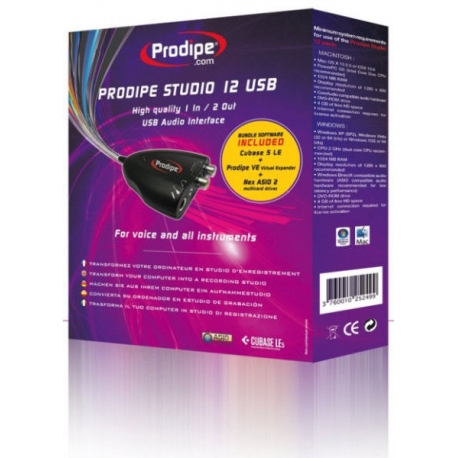 Interface USB/midi Prodipe studio 12