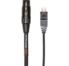 Câble Roland RCC-10-USXF USB - XLR femelle noir 3m