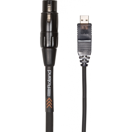 Câble Roland RCC-10-USXF USB - XLR femelle noir 3m