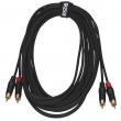 Câble ENOVA 2 x RCA / 2 x RCA 3m noir