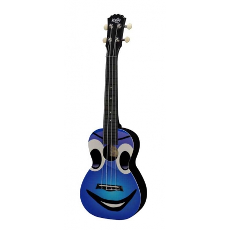 Ukulélé Concert KORALA Blue Face en polycarbonate