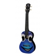 Ukulélé Concert KORALA Blue Face en polycarbonate