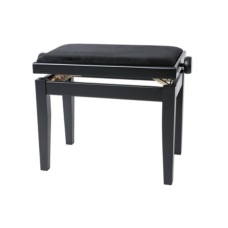Banquette piano Deluxe noir mat / noir