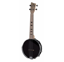 Ukulélé Banjo 4 cordes noir.