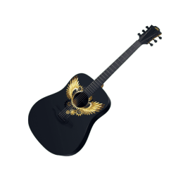 Guitare LAG W-GOLD-D Graphic Collection WINGS